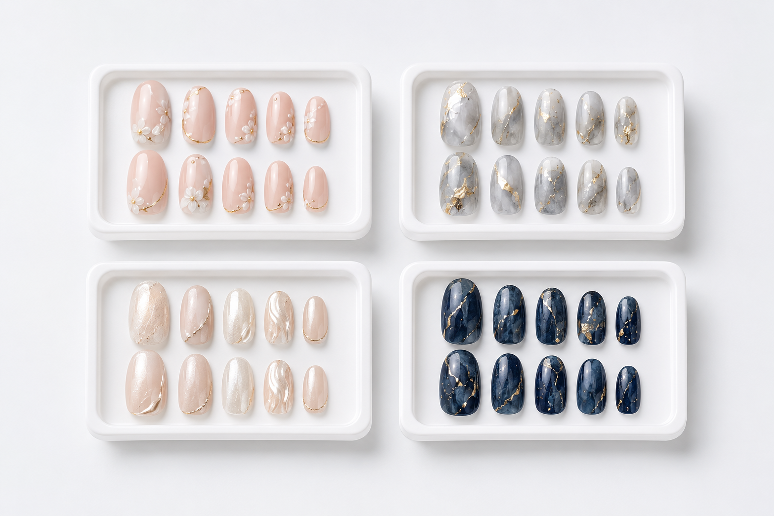 Custom press-on nail collections